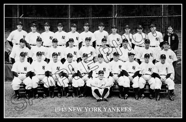 1943 New York Yankees Poster 11X17 - Dickey McCarthy Gordon - 2207