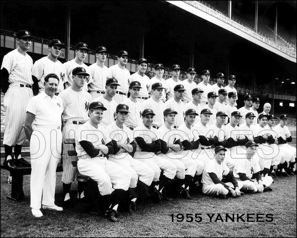 1955 New York Yankees 8X10 Photo - Mantle Berra Ford - 2212