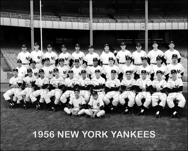 1956 New York Yankees 8X10 Photo - Mantle Berra Ford - 2213
