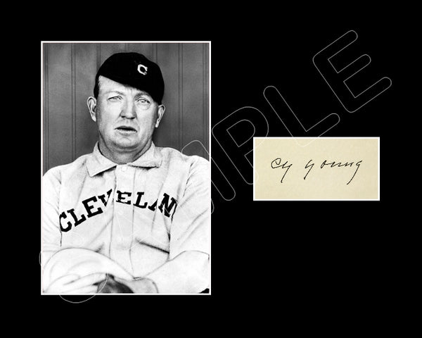 Cy Young Matted Photo Display 8X10 - Cleveland Naps - 851