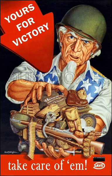 1944 WWII Poster 11X17 - Yours For Victory - 3128